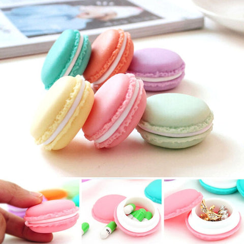 Portable Candy Color Mini Cute Macarons Jewelry Ring Necklace - Sabuycar