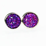 Design Rhinestone Crystal Silver Stud Earrings Piercing Ear Studs - Sabuycar