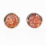 Design Rhinestone Crystal Silver Stud Earrings Piercing Ear Studs - Sabuycar