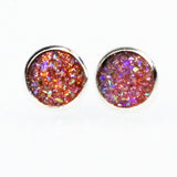 Design Rhinestone Crystal Silver Stud Earrings Piercing Ear Studs - Sabuycar