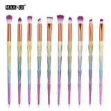 Diamond Makeup Brushes Set Powder Foundation Eye Shadow Blush - Sabuycar