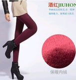 Waist Winter Plus Velvet Thicken Women's Warm Pants Warm Super Elastic - Sabuycar