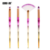 4/10Pcs Diamond Makeup Brushes Set Eye Shadow Eyebrow Blush Blending - Sabuycar