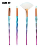 4/10Pcs Diamond Makeup Brushes Set Eye Shadow Eyebrow Blush Blending - Sabuycar