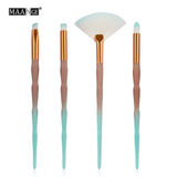 4/10Pcs Diamond Makeup Brushes Set Eye Shadow Eyebrow Blush Blending - Sabuycar