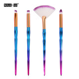 4/10Pcs Diamond Makeup Brushes Set Eye Shadow Eyebrow Blush Blending - Sabuycar