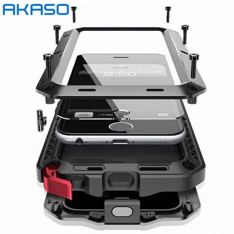 Luxury Metal Military Shockproof Dustproof Case Armor Shockproof - Sabuycar