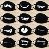 12 Styles Optional Women Men Cotton Extreme Individualistic Face Masks - Sabuycar