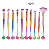 7/10/15pcs/kits Professional Nylon Makeup Brushes Set Cosmetics Foundation - Sabuycar