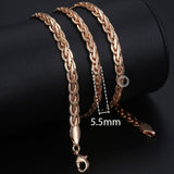 Necklaces For Women Men 585 Rose Gold Venitian Curb - Sabuycar