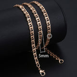 Necklaces For Women Men 585 Rose Gold Venitian Curb - Sabuycar