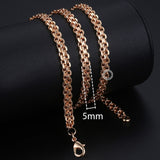 Necklaces For Women Men 585 Rose Gold Venitian Curb - Sabuycar