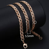 Necklaces For Women Men 585 Rose Gold Venitian Curb - Sabuycar