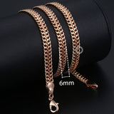 Necklaces For Women Men 585 Rose Gold Venitian Curb - Sabuycar