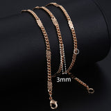 Necklaces For Women Men 585 Rose Gold Venitian Curb - Sabuycar