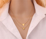 Fashion Gold Color Multilayer Coin Tassels Lariat Bar Necklaces - Sabuycar