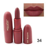 Lipsticks For Women Sexy Brand Lips Color Cosmetics Waterproof Long Lasting - Sabuycar