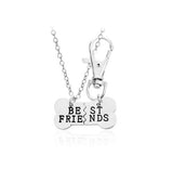 2Pcs/Set Pet Dog Bones Best Friends Necklace Women Animal Bone - Sabuycar