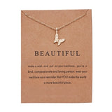 Fashion Elegant Animal Necklace Elephant Dragonfly Butterfly Flower Necklaces - Sabuycar