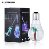 Colorful Light bulb Humidifier Air Ultrasonic USB 400ML Essential Oil Diffuser - Sabuycar