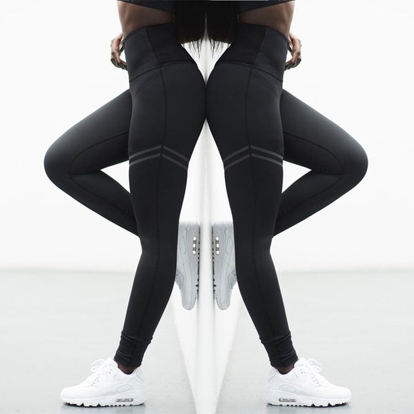 Women Yoga Pants High Elastic Fitness Sport Leggings Tights Slim Running - Sabuycar