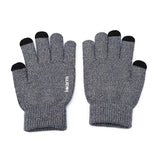 Men Knitted Gloves Anti-slip Touch Screen High Quality Male - Sabuycar