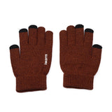 Men Knitted Gloves Anti-slip Touch Screen High Quality Male - Sabuycar