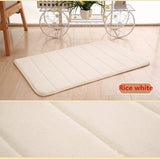 40*60cm Bath Mat Bathroom Carpet Water Absorption Rug Shaggy Memory - Sabuycar