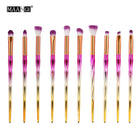 4/10Pcs Diamond Makeup Brushes Set Eye Shadow Eyebrow Blush Blending - Sabuycar