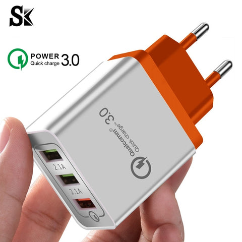 USB Wall Charger Quick Charge 3.0 Fast Charger Fit QC2.0 USB Adapter - Sabuycar