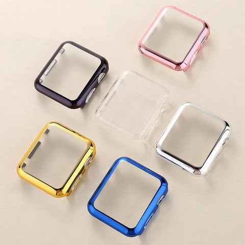 PC cover for Apple Watch Case 42mm 38mm series 3/2/1 Colorful plating - Sabuycar