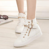 2018 Fashion High Top Sneakers Canvas Shoes Women Casual Shoes - Sabuycar